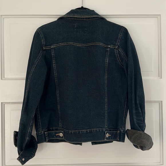 Old Navy jean jacket. Dark wash. - Picture 4 of 5